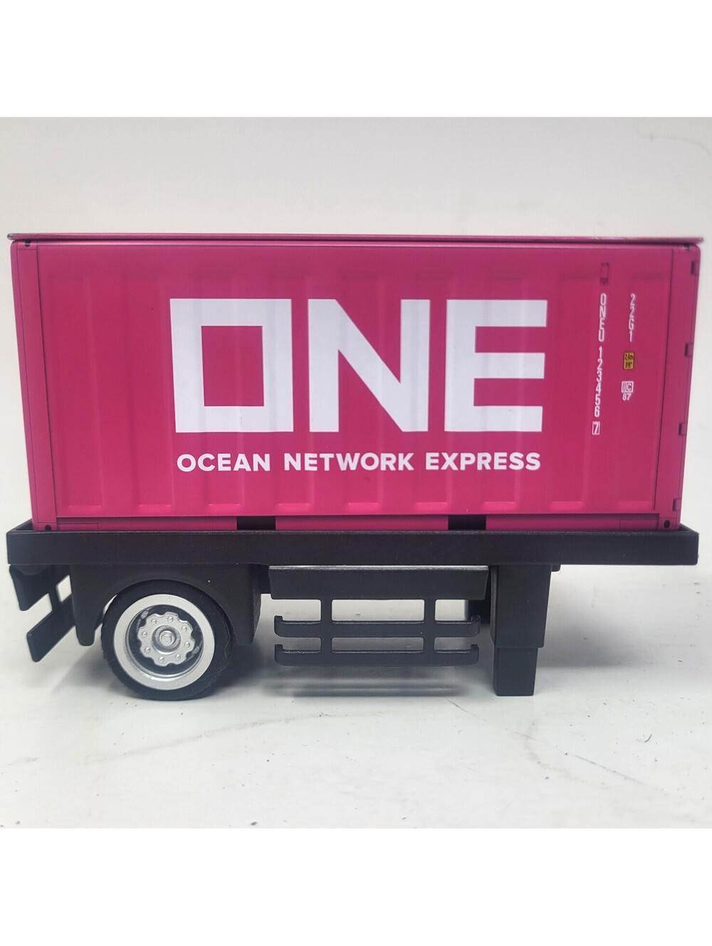 Yamada Kagaku ONE Ocean Network Express Pink Tin Container Model Trailer Japan